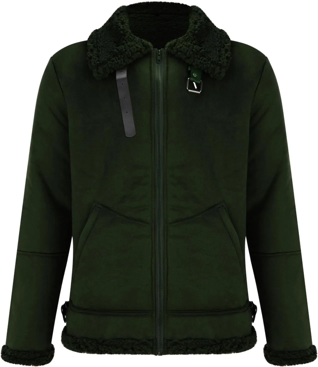 Mens Sherpa Jacket Fleece Lined Jacket Full Zip Winter Jackets Casual Military Bomber Jackets Fall Winter Warm Coats