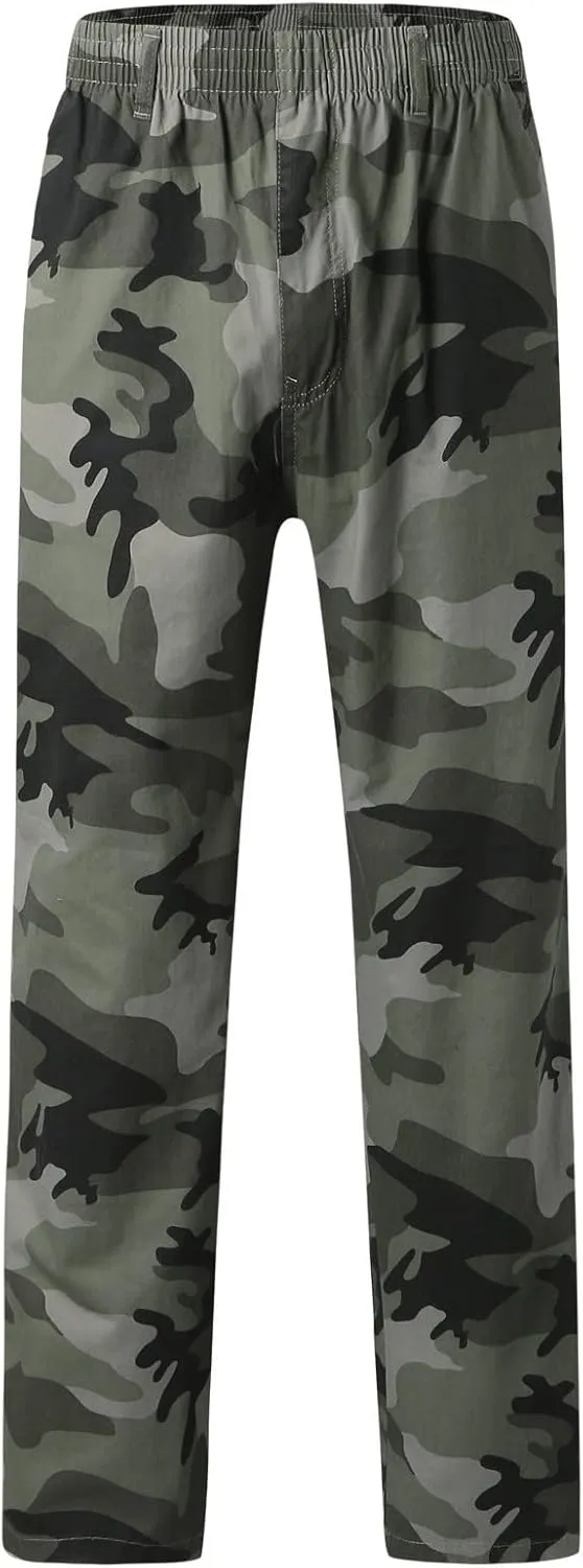 Mens Sweatpants with Pockets Big and Tall Jogger Sweatpants Motocross Dirt Bike Jogger Elastic Waist Pants Men's Camo
