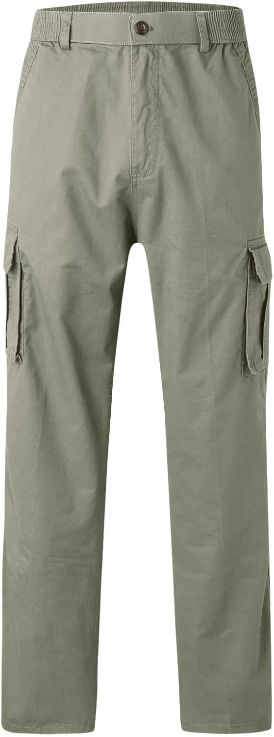 Mens Sweatpants with Pockets Big and Tall Lightweight Outdoor Straight Type Fitness Pants Multiple Pockets Cargo Pants