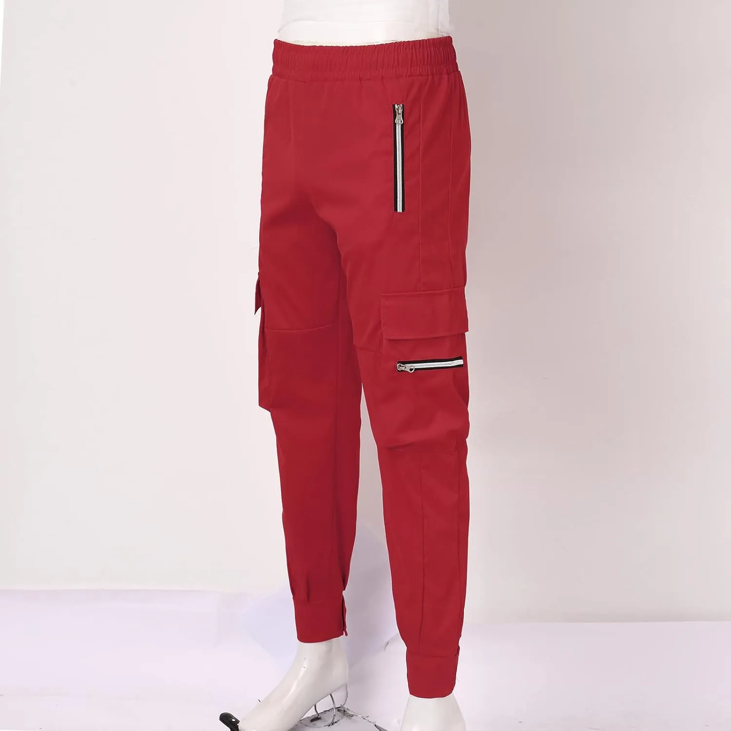 Mens Workout Cargo Sweatpants for Men Relaxed Fit S-5XL Men's Tactical Pants Tactical Trousers with 6 Pockets Sports