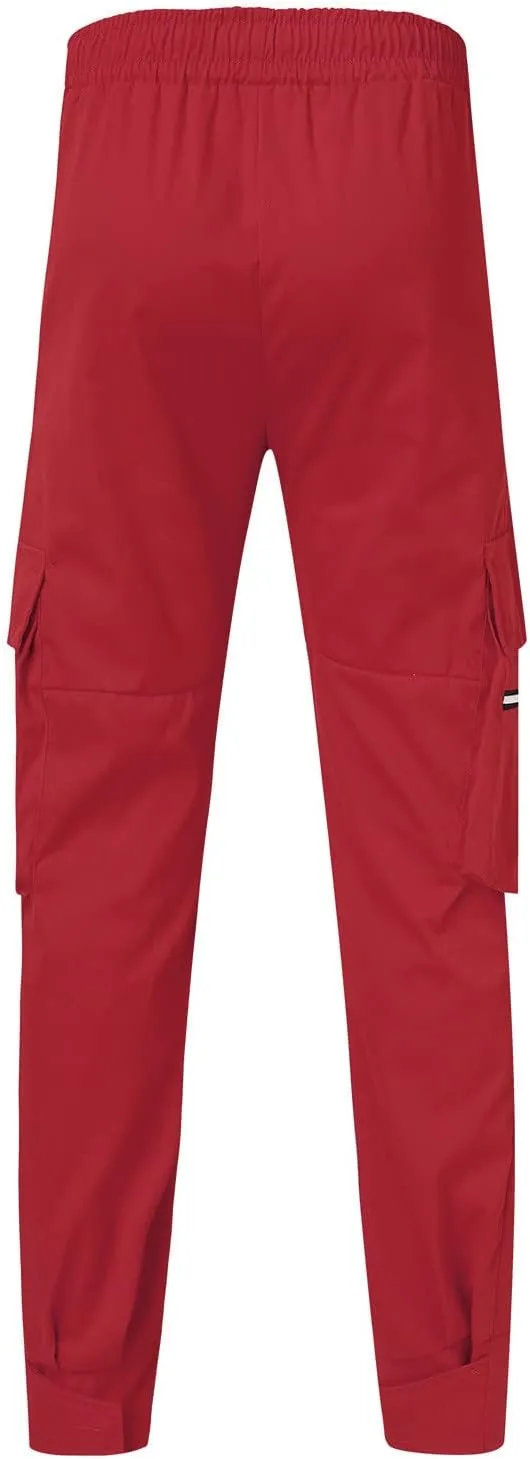 Mens Workout Cargo Sweatpants for Men Relaxed Fit S-5XL Men's Tactical Pants Tactical Trousers with 6 Pockets Sports