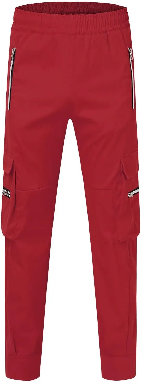 Mens Workout Cargo Sweatpants for Men Relaxed Fit S-5XL Men's Tactical Pants Tactical Trousers with 6 Pockets Sports