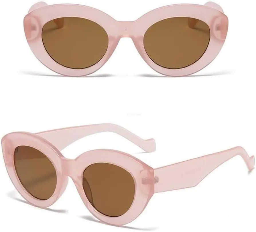 New 2025 Popular Cat Eye Sunglasses Women Fashion Colorful Cateye Retro Leopard Shades Sun glasses Female Trending Oval Eyewear UV400