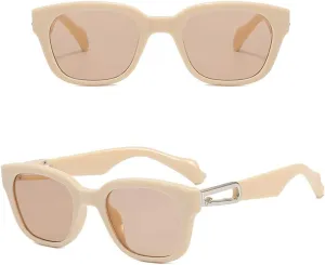 New 2025 Sun Glasses for Women Stylish Shape UV Men Women Sun glass Female Sunglass,Tea Tea