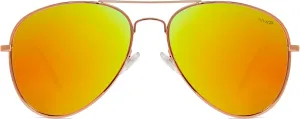 NYS Collection Premium Polarized Classic Aviator Sunglasses, Lightweight Frame, 63mm Lenses, UV400 for Men & Women