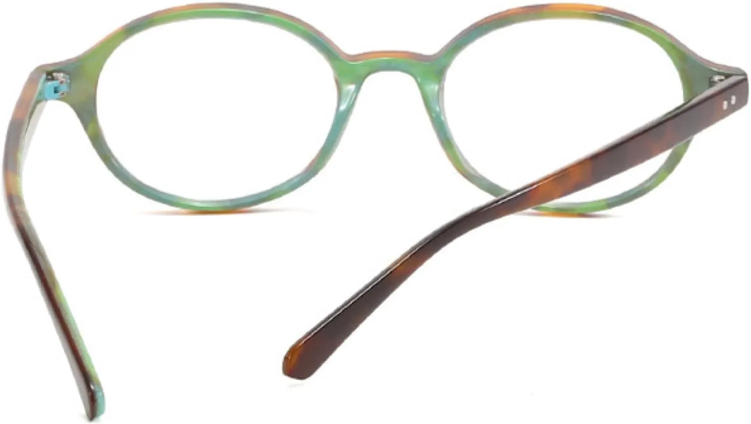 Oval Glasses Women Fashion Rivet Transparent Spectacles