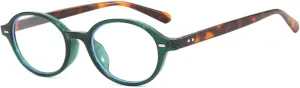 Oval Glasses Women Fashion Rivet Transparent Spectacles