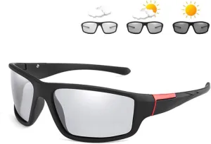 Photochromic Polarized Sports Sunglasses for Men Women UV Protection Safety Outdoor Cycling Driving Fishing Glasses