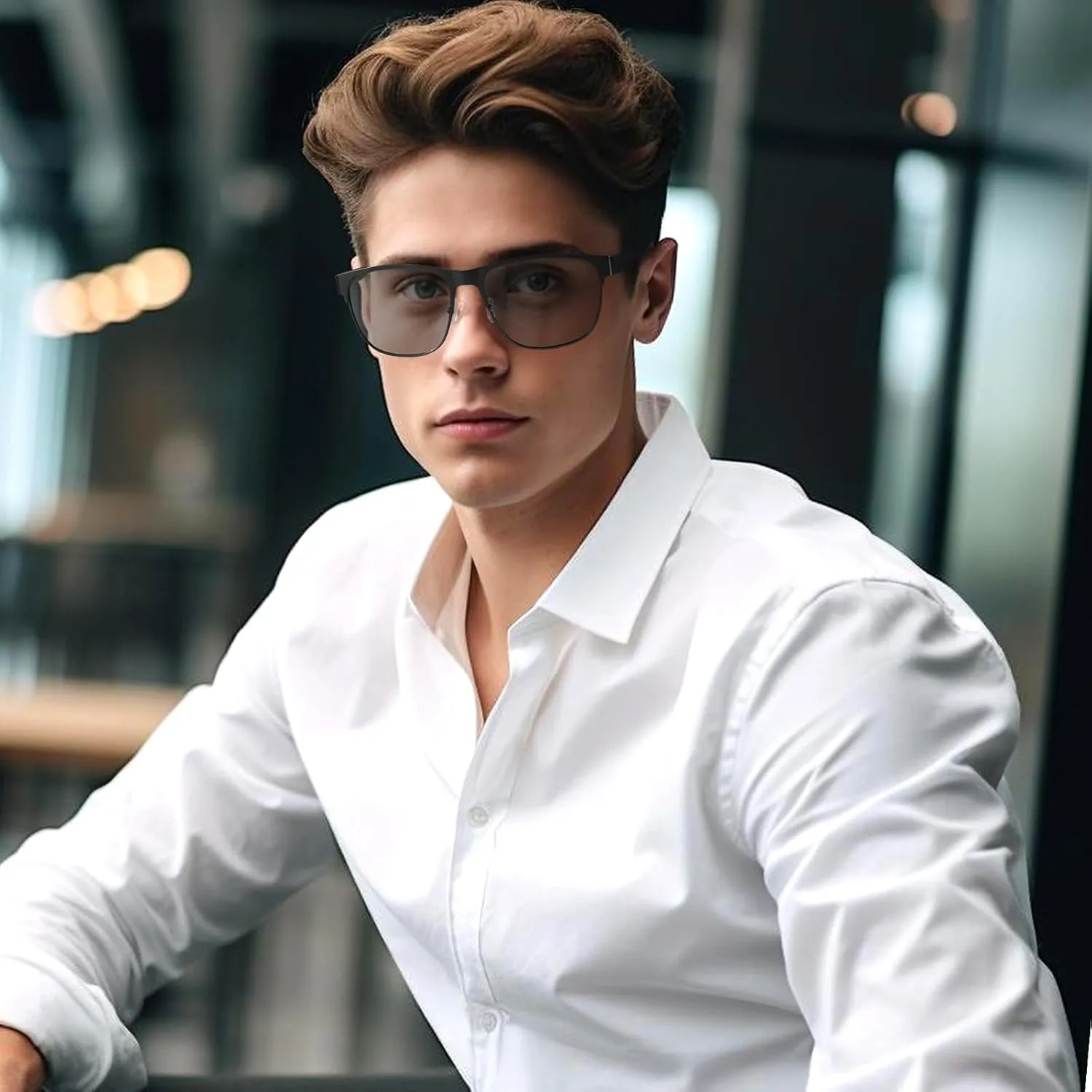 Polarized Photochromic Sunglasses for Men Women Anti Glare Driving Sun Glasses IF3722
