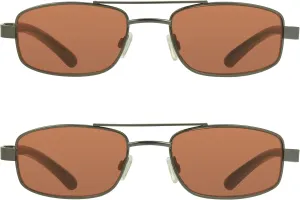 proSPORT Reading Glasses Tinted Full Lens Sun Readers Pilot Square Aviator NOT BIFOCAL