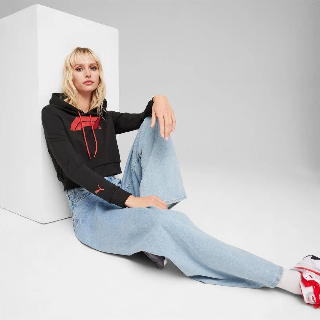 PUMA Women's Formula 1 Essentials Cropped Hoodie