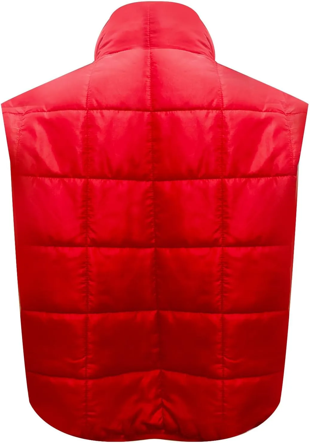 Quilted Vest Women Winter Stand Collar Cropped Quilted Down Gilet Jacket Oversized Zip Up Down Puffer Jacket Outerwear