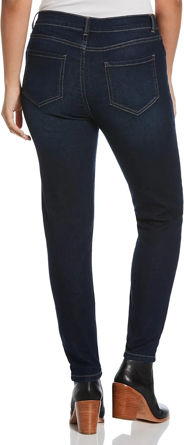 Rafaella Women's Fly Front Skinny Fit Ankle Jeans