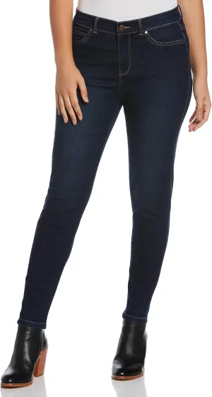 Rafaella Women's Fly Front Skinny Fit Ankle Jeans