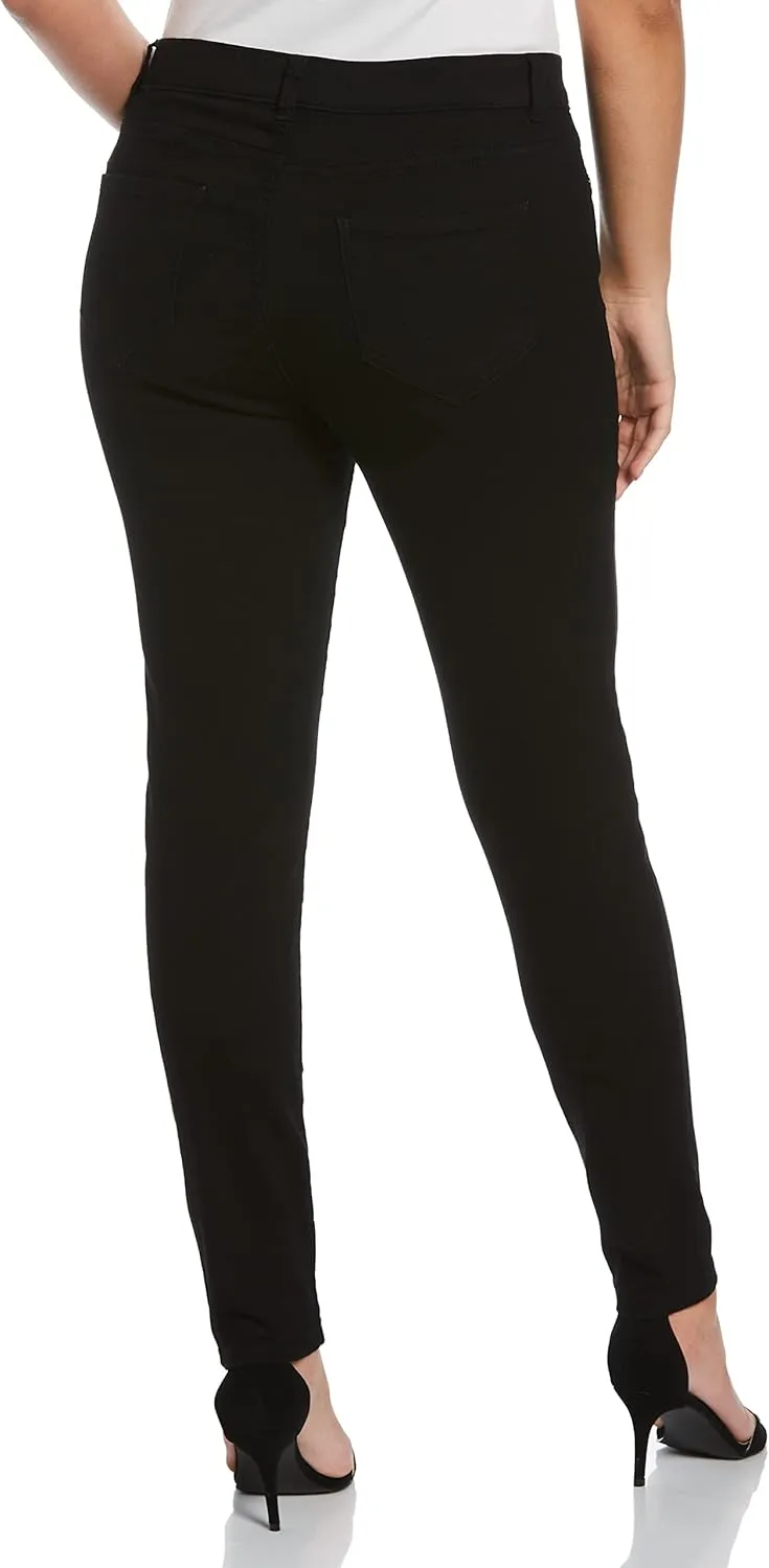 Rafaella Women's Fly Front Skinny Fit Ankle Jeans