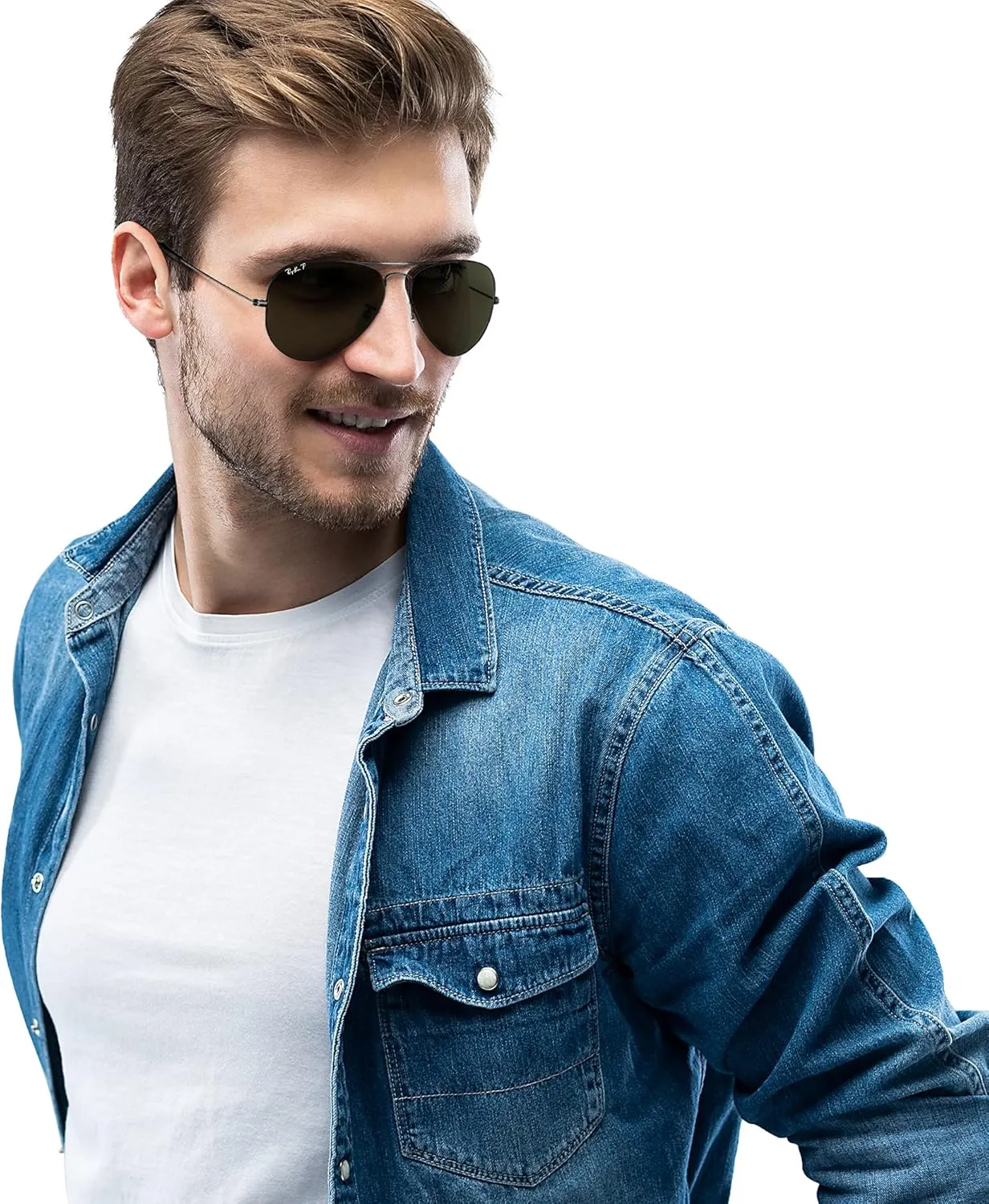 Ray-Ban RB3025 Classic Polarized Aviator Sunglasses