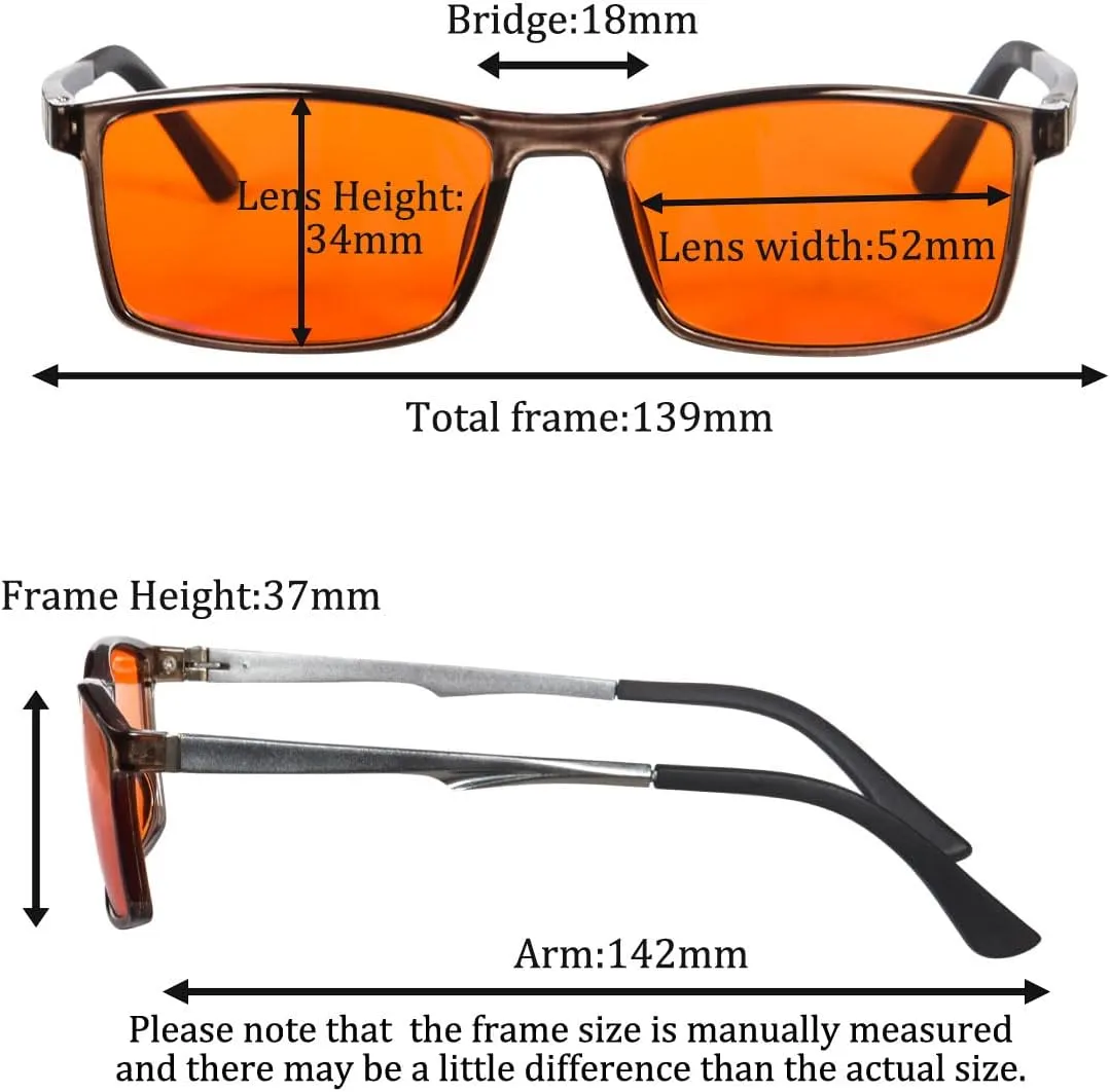Red Lens Anti Blue Light Blocking Glasses Red Lens Eliminate Eye Strain Sleep Better Gaming Eyeglasses