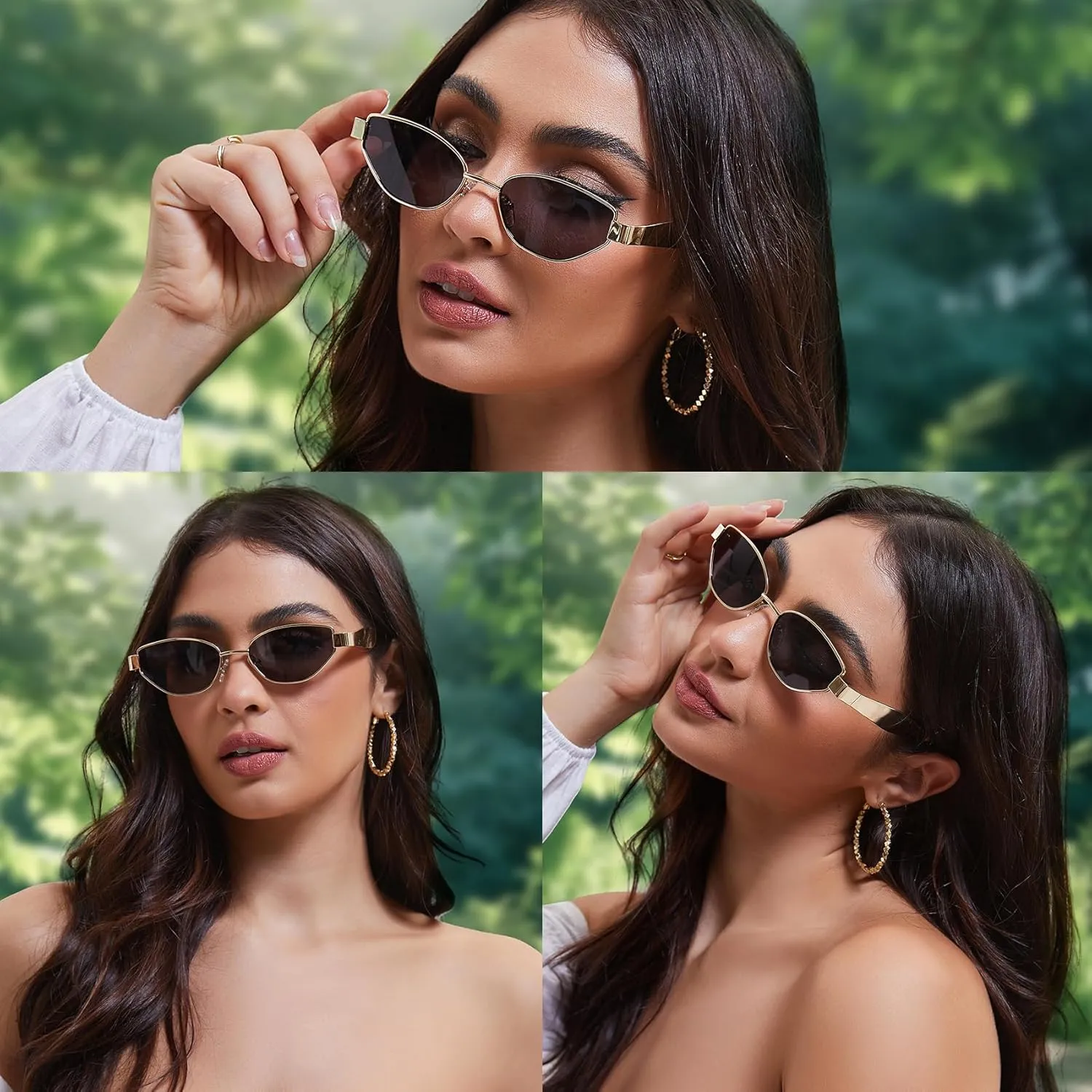 Retro Cat Eye Sunglasses for Women, Trendy 2025 Women's Shades, Fashion Cateye Sun Glasses UV Protection VF2249