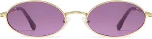 Retro Oval Cat Eye Sunglasses for Women Y2k Trendy Narrow 90s Sunnies Designer Sun Glasses AP3721