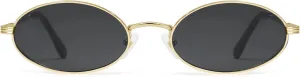 Retro Oval Cat Eye Sunglasses for Women Y2k Trendy Narrow 90s Sunnies Designer Sun Glasses AP3721