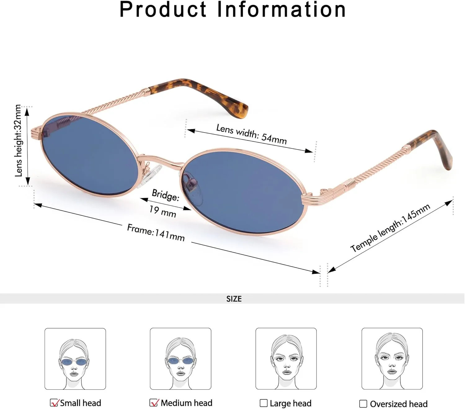 Retro Oval Cat Eye Sunglasses for Women Y2k Trendy Narrow 90s Sunnies Designer Sun Glasses AP3721