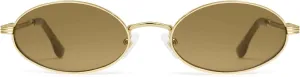Retro Oval Cat Eye Sunglasses for Women Y2k Trendy Narrow 90s Sunnies Designer Sun Glasses AP3721