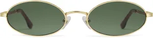Retro Oval Cat Eye Sunglasses for Women Y2k Trendy Narrow 90s Sunnies Designer Sun Glasses AP3721