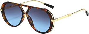Retro Oval Metal Sunglasses for Women Men Luxury Fashion Uv400
