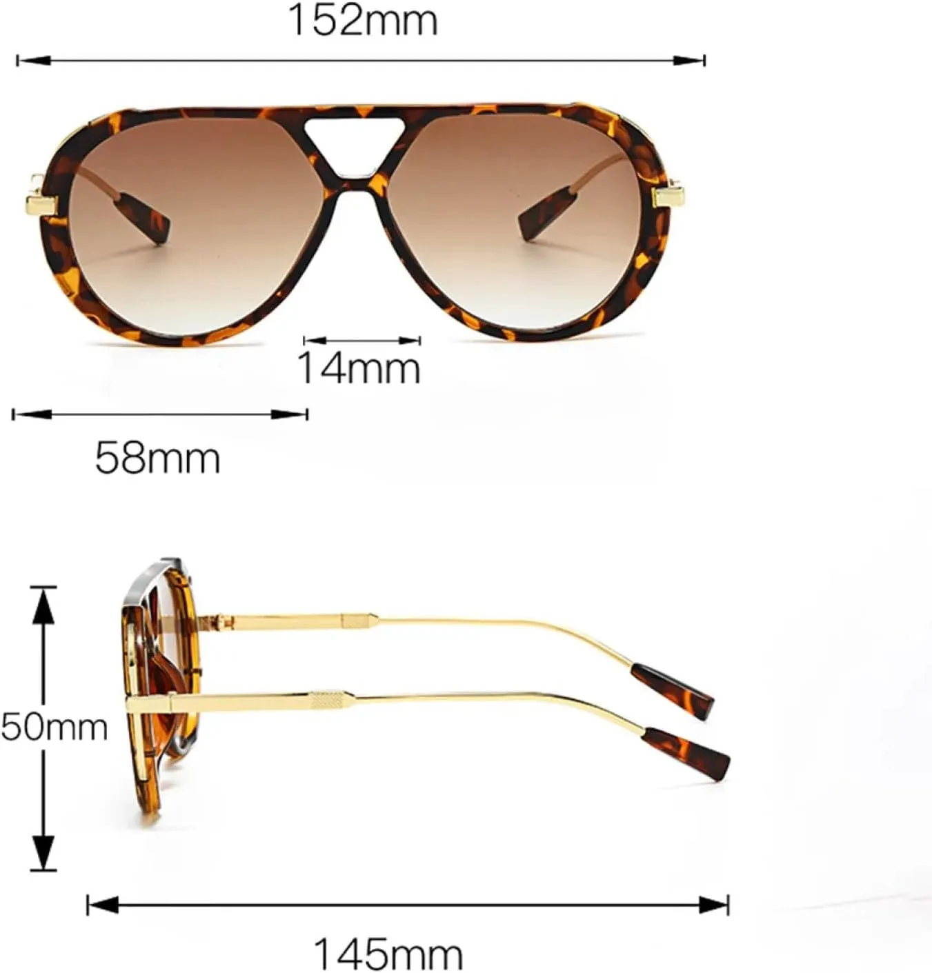 Retro Oval Metal Sunglasses for Women Men Luxury Fashion Uv400