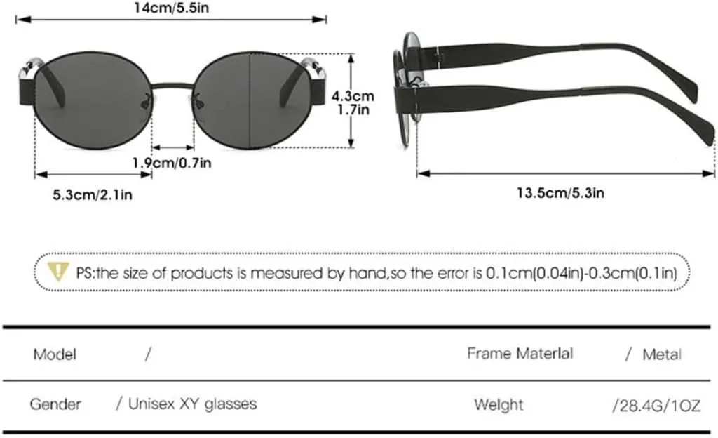 Retro Oval Sunglasses for Women & Men - Trendy Classic Shades with UV400 Protection