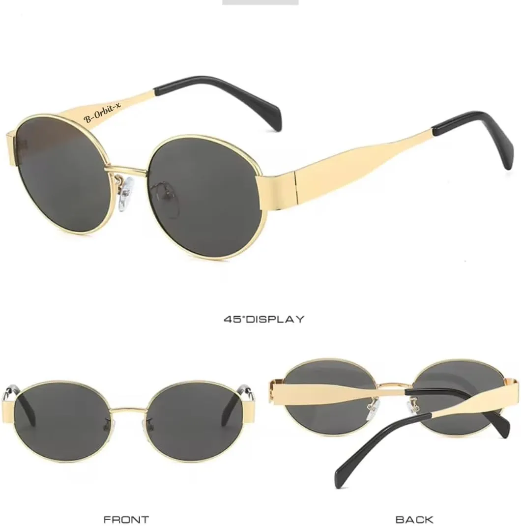 Retro Oval Sunglasses for Women & Men - Trendy Classic Shades with UV400 Protection