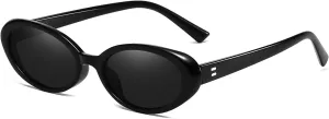 Retro Oval Sunglasses for Women Men Chic Small Lightweight Sun Glasses 90s Vintage Shades