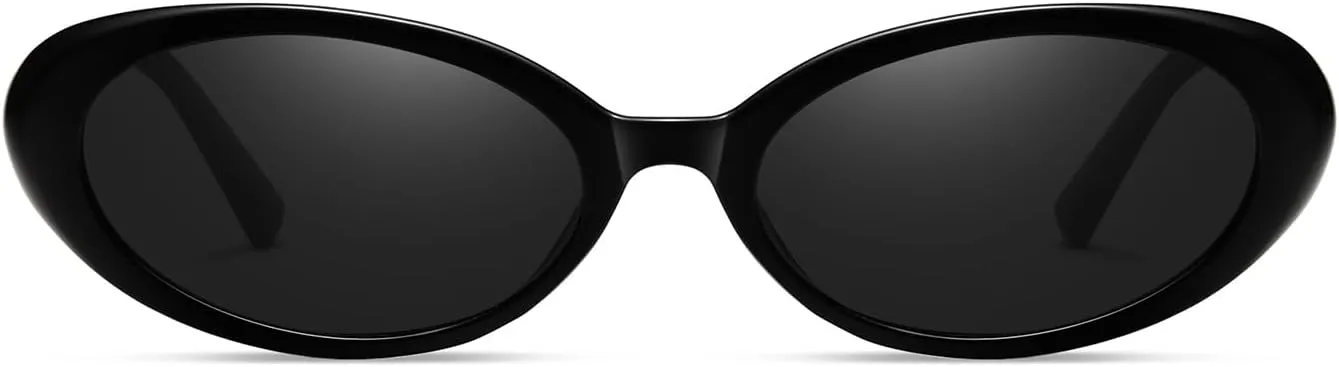 Retro Oval Sunglasses for Women Men Chic Small Lightweight Sun Glasses 90s Vintage Shades