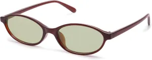 Retro Oval Sunglasses for Women Trendy Small 90s Style Vintage Narrow Cat Eye Frame GM9603