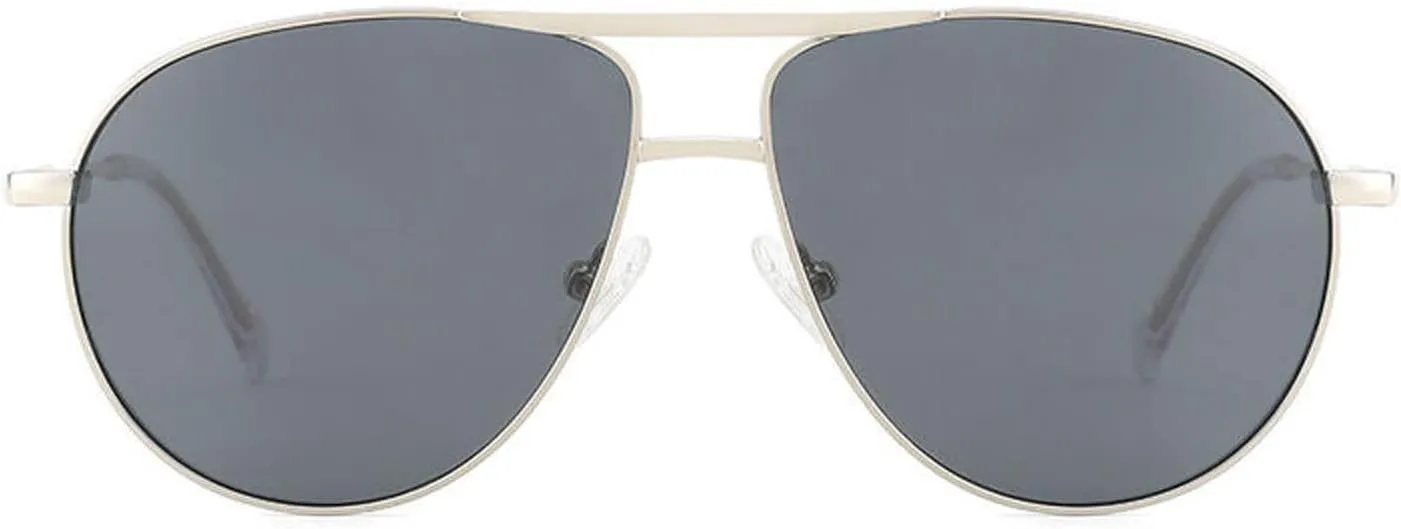 Retro Square Polarized Aviator Sunglasses for Men Women Classic Metal Frame UV400 Protection for Driving/Holiday