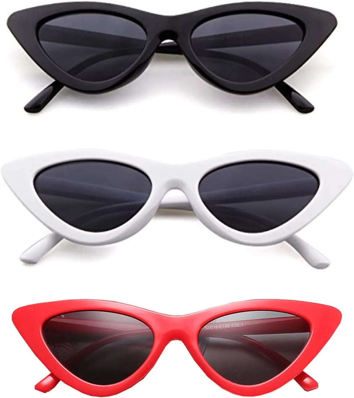 Retro Vintage Narrow Cat Eye Sunglasses for kids heart shaped sunglasses