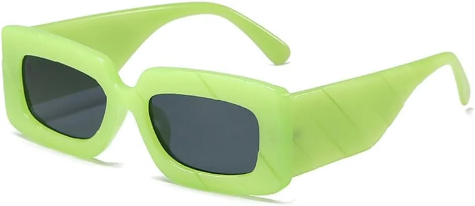Retro Women Luxury Sunglasses Fashion Jelly Green Purple Shades UV400 Men Trending Gradient Sun Glasses
