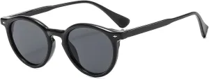 Round Sunglasses Women Men Shades Transparent Frame Sun Glasses Uv400