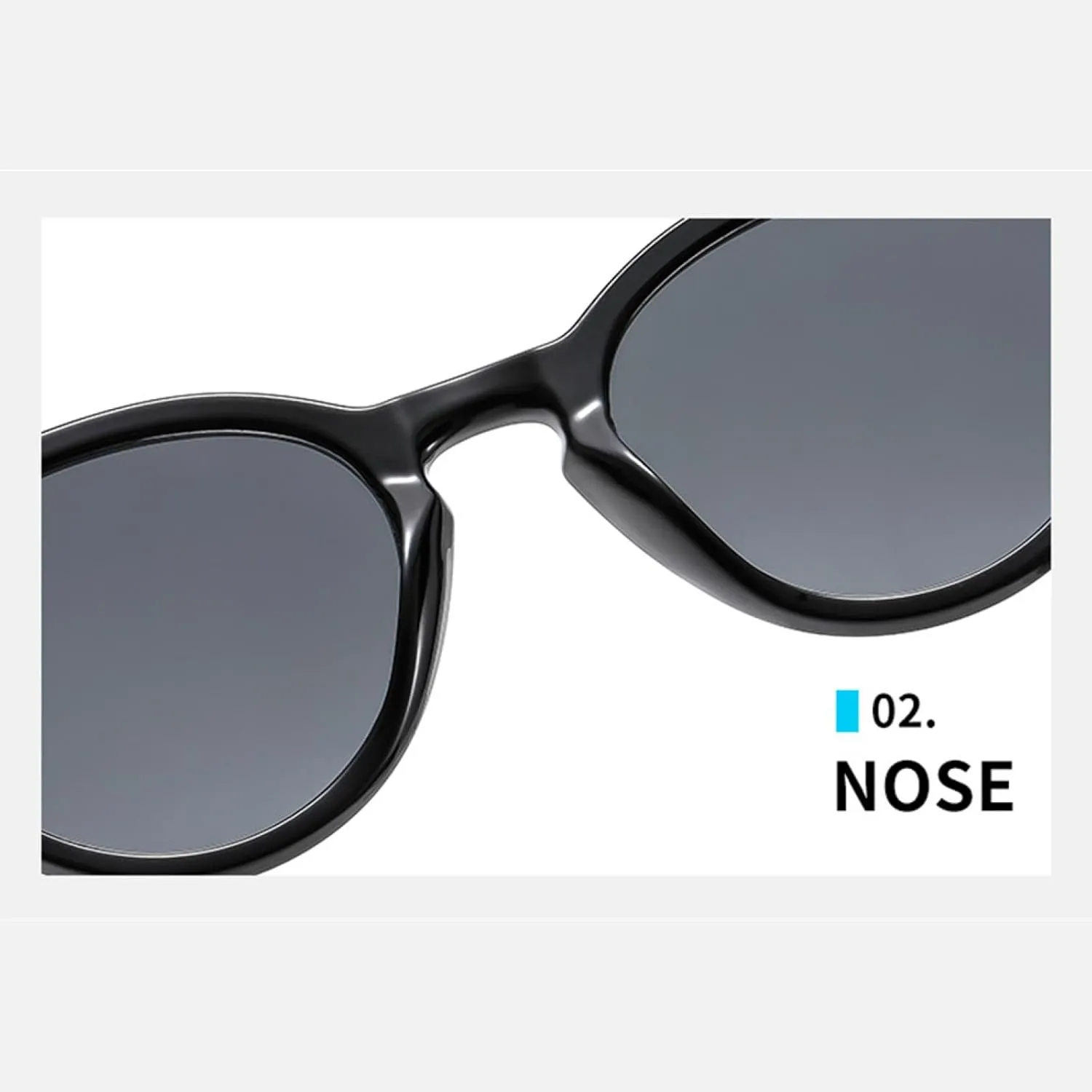 Round Sunglasses Women Men Shades Transparent Frame Sun Glasses Uv400