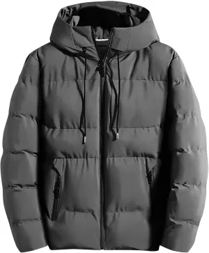 SHOPESSA Mens Down Jackets & Parkas Thicken Puffer Coat Warm Jacket Mens Coats and Jackets Winter Cold Weather Warm Clothes