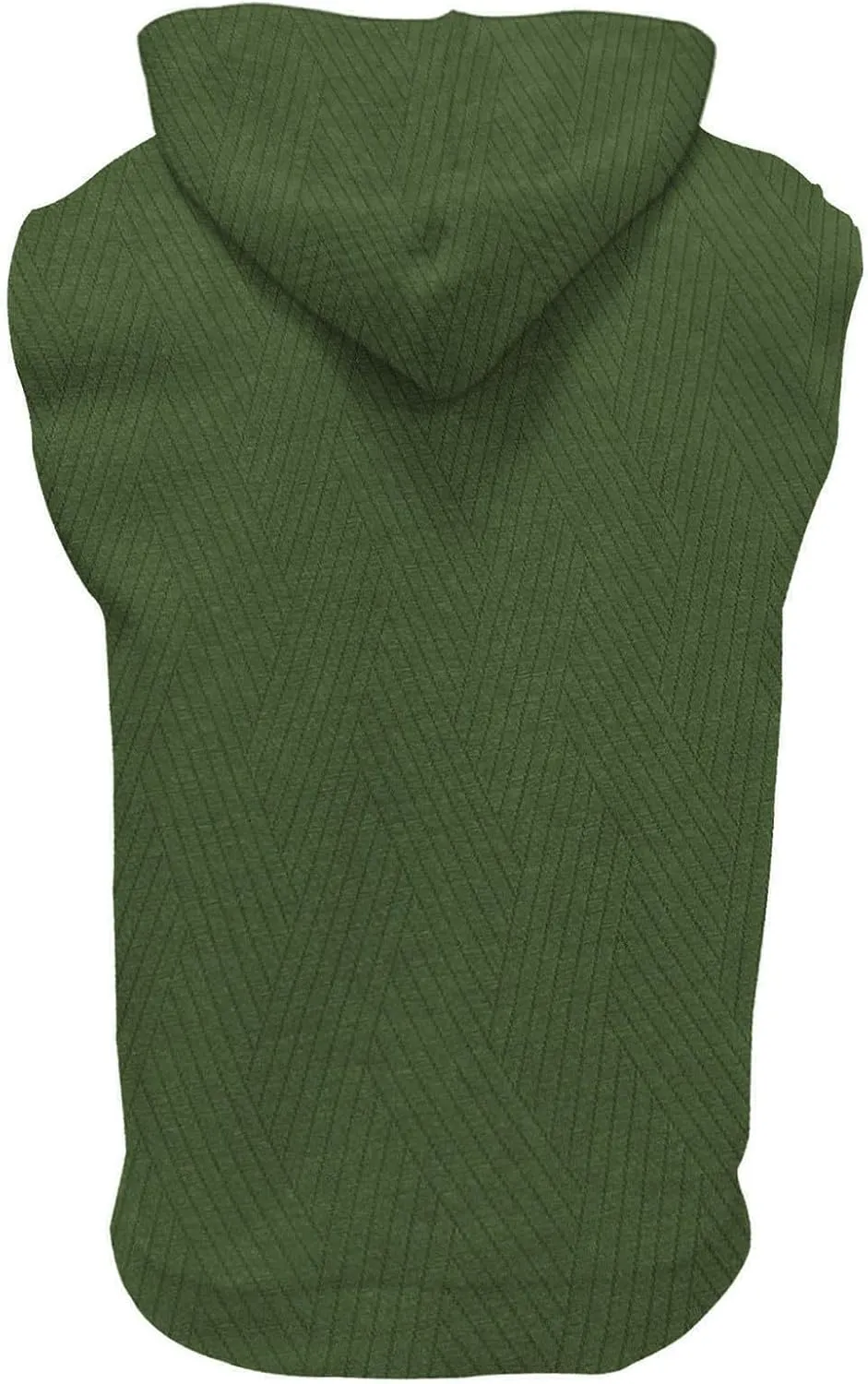 Sleeveless Hoodies for Men Textured Tank Tops 2025 Summer Casual Trendy T Shirts with Pocket Solid Drawstring Hooded