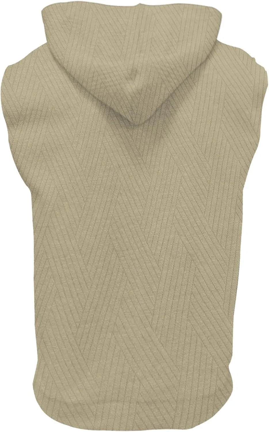Sleeveless Hoodies for Men Textured Tank Tops 2025 Summer Casual Trendy T Shirts with Pocket Solid Drawstring Hooded