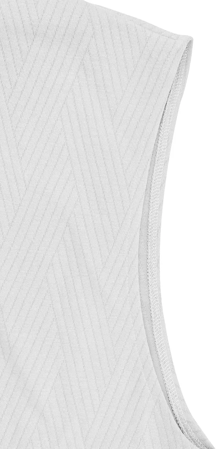 Sleeveless Hoodies for Men Textured Tank Tops 2025 Summer Casual Trendy T Shirts with Pocket Solid Drawstring Hooded