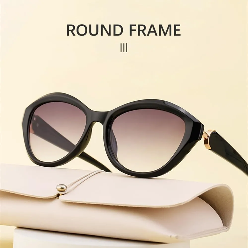 Small Frame Cat Eye Sunglasses Women Luxury Oval Punk Sun Glasses For Ladies Vintage Shades Trendy Eyewear UV400
