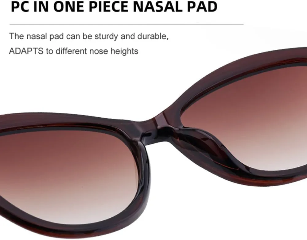Small Frame Cat Eye Sunglasses Women Luxury Oval Punk Sun Glasses For Ladies Vintage Shades Trendy Eyewear UV400