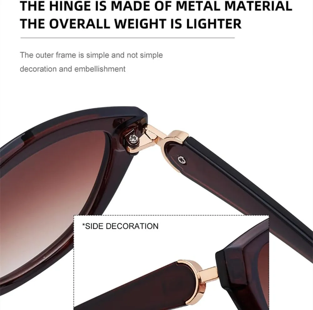 Small Frame Cat Eye Sunglasses Women Luxury Oval Punk Sun Glasses For Ladies Vintage Shades Trendy Eyewear UV400