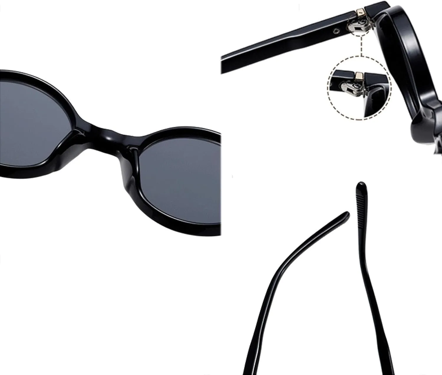 Small Round Glasses Punk Women Sunglasses Vintage Men Shades Blue Green Eyewear Uv400