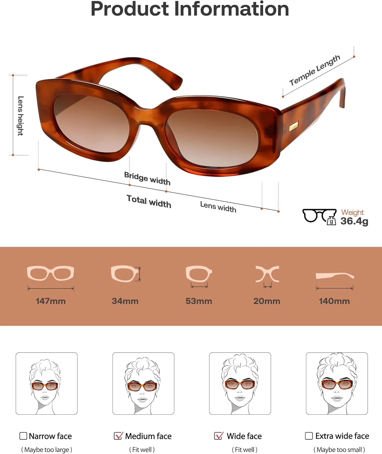 SOJOS Retro Oval Polarized Sunglasses Womens Trendy Sun Glasses Vintage Shades UV400 SJ2386