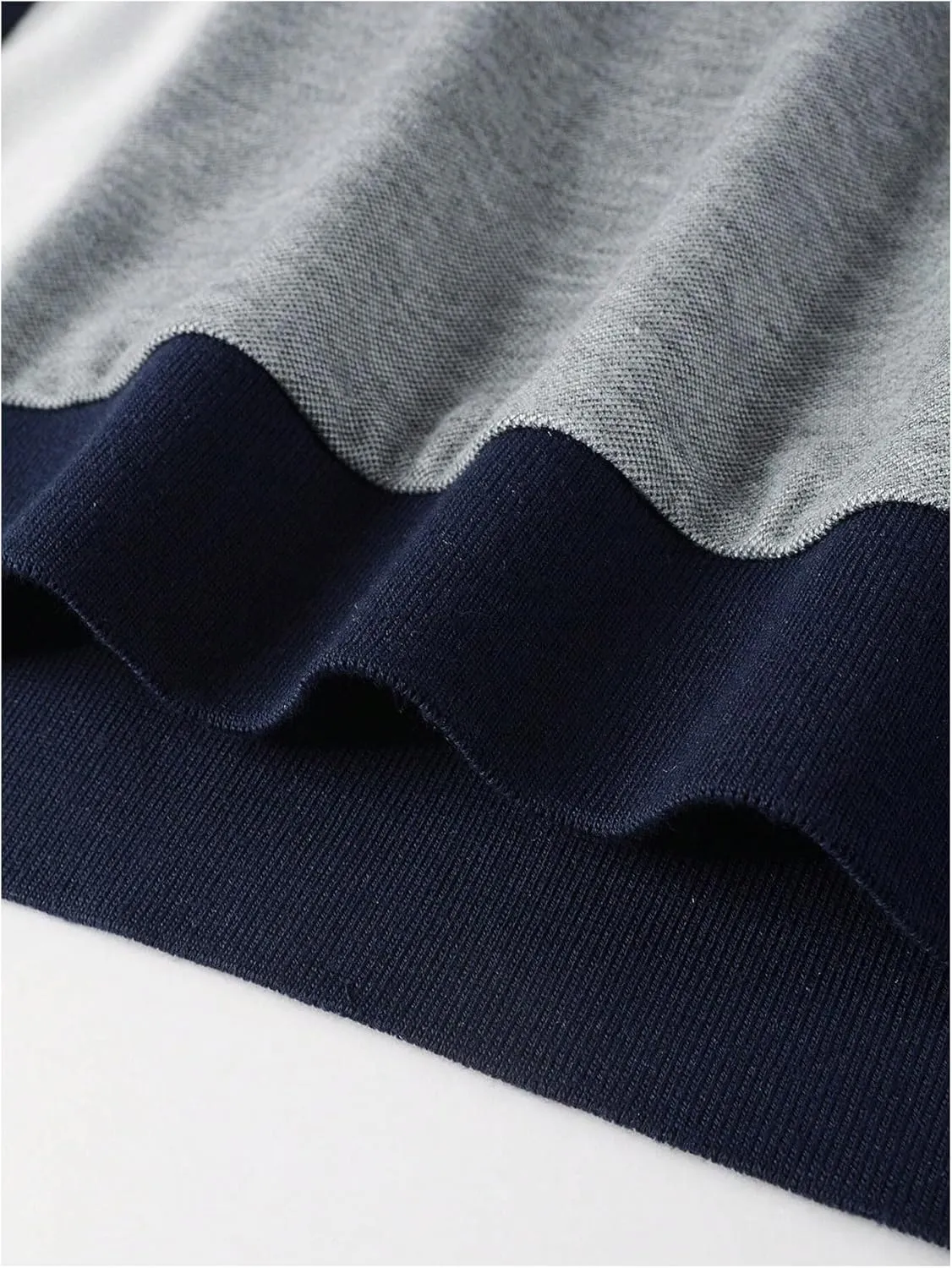 SOLY HUX Men's Color Block Shirts Collar V Neck Short Sleeve Casual Summer Work Golf Shirt