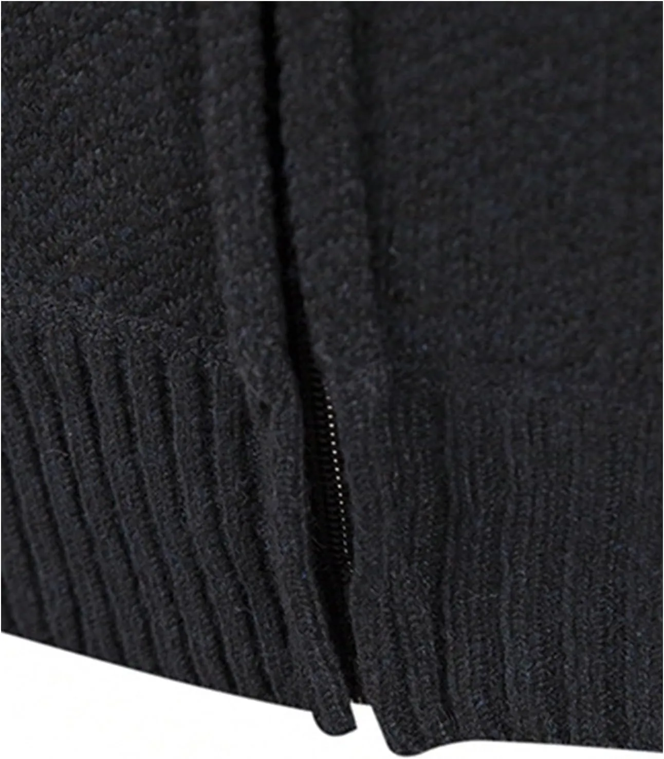 SOLY HUX Men's Zip Up Hoodies Cardigan Color Block Long Sleeve Hooded Knit Sweater Jacket